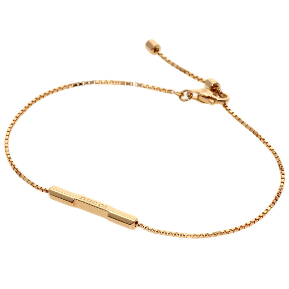 GUCCI 18k Gold Love Charm Bracelet